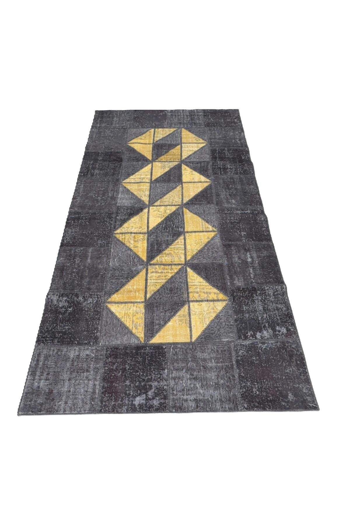1001Rugs Patchwork El Halı 200 x 370