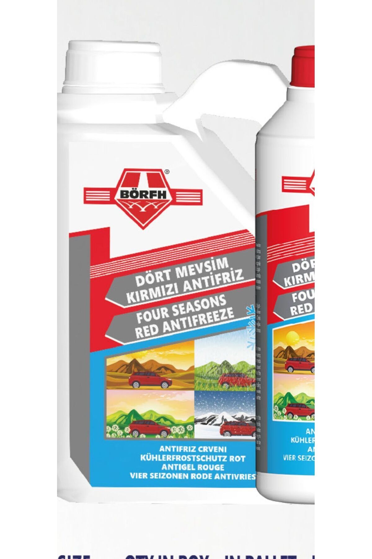 Börfh -56 Motor Antifirizi Kırmızı 3 LT