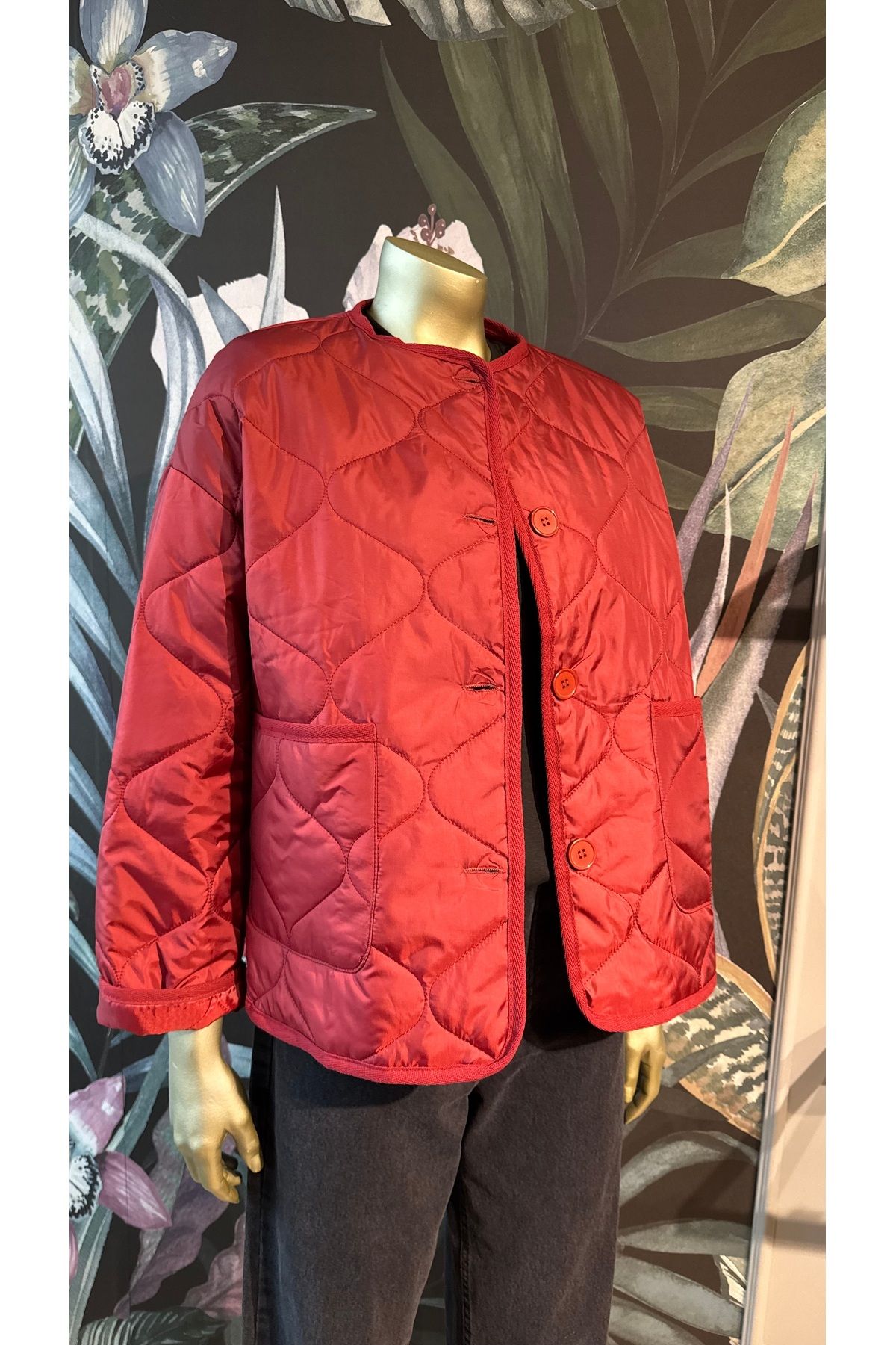 Büşra Butik Bordo Ceket