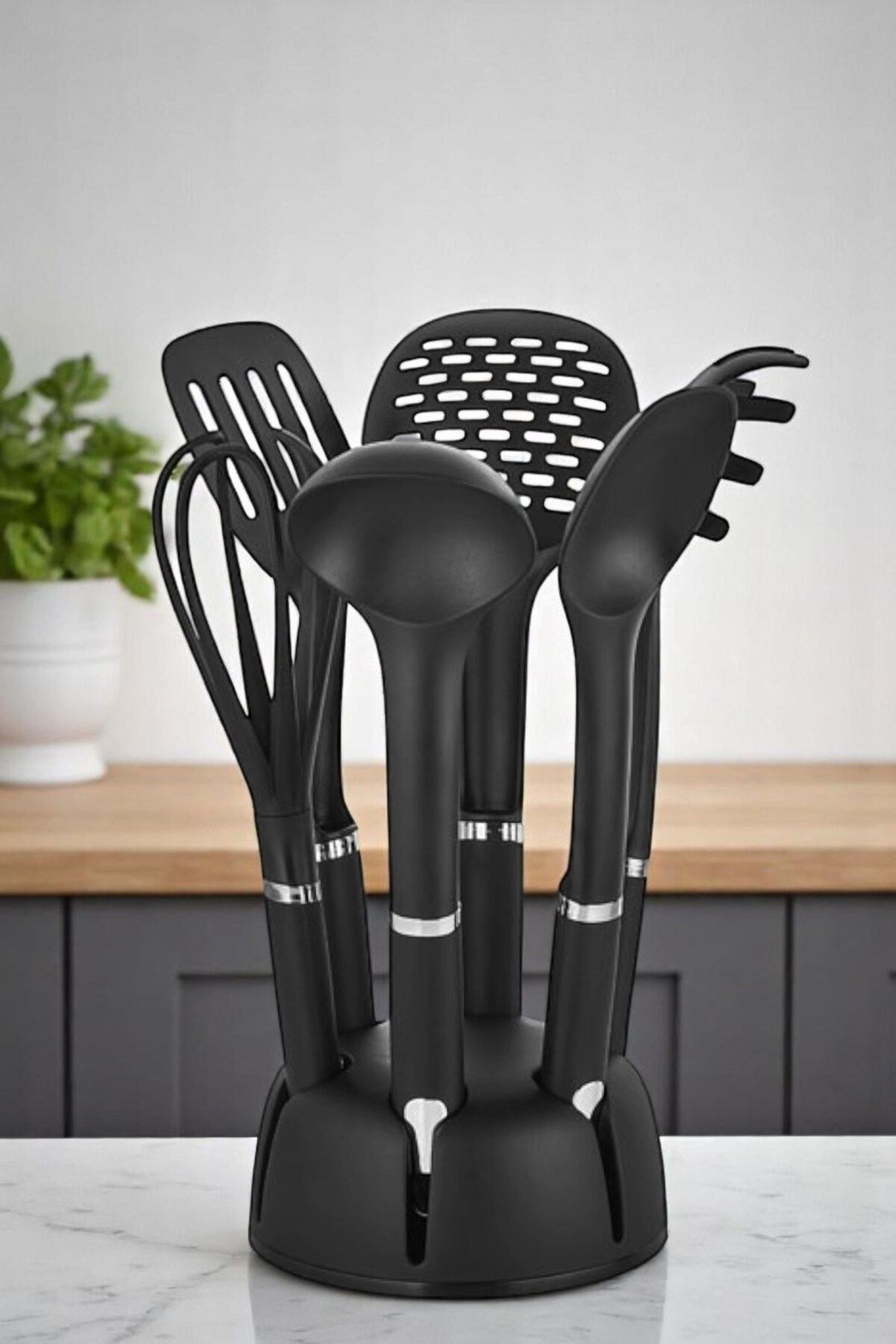 Technow Vp-310 Döner Hazneli Servis Set 6lı Krom Standlı