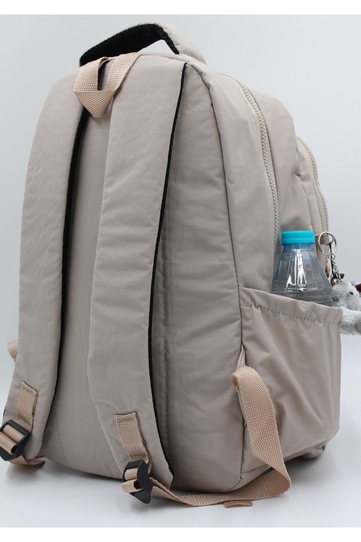 Bevitton-Beige Back Waterproof Fabric School Bag 2100 5