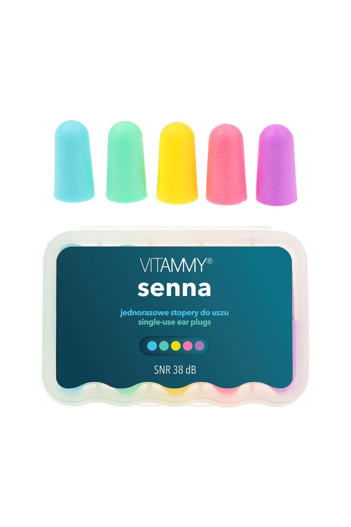 Vitammy Set 5 Perechi Dopuri De Urechi Vitammy Senna, Pentru Reducerea Zgomotului - One Size