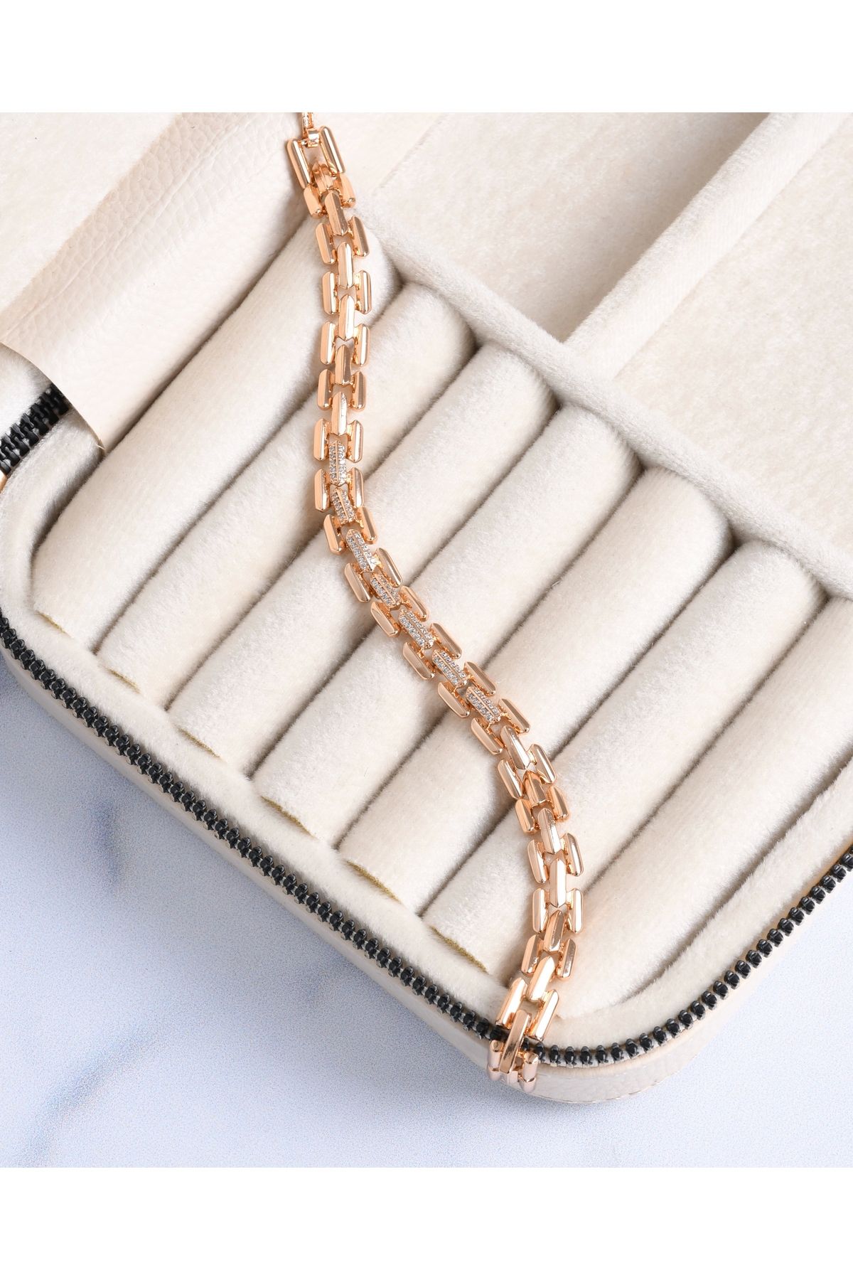 shiva accessorie Rose Taşlı Xuping Bileklik