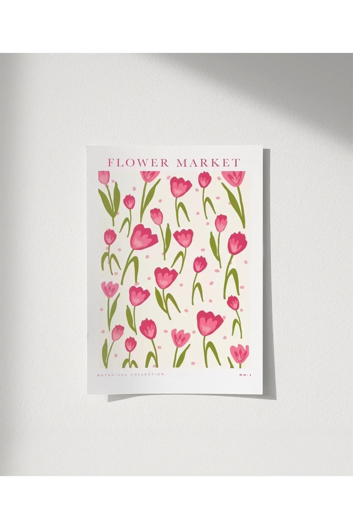 VOGLOO Çerçevesiz Poster Flower Market No 1