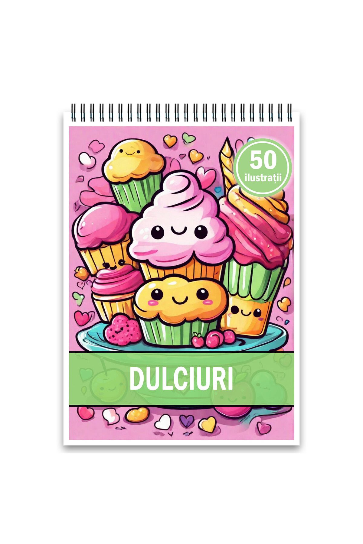 Legendary Gifts Carte De Colorat, 50 De Ilustratii, Dulciuri, 106 Pagini, Format: A5 - One Size