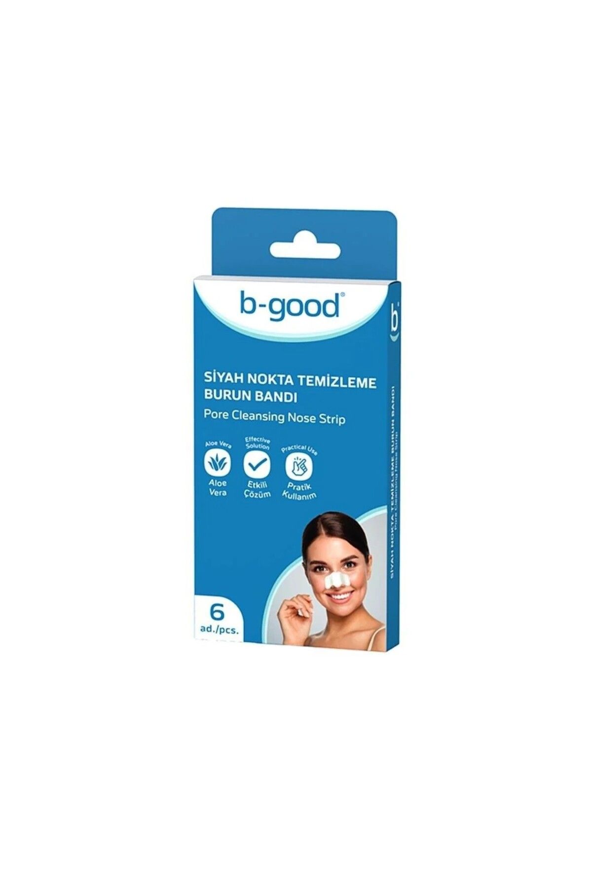 B-GOOD Siyah Nokta Temizleme Burun Bandı 6'lı