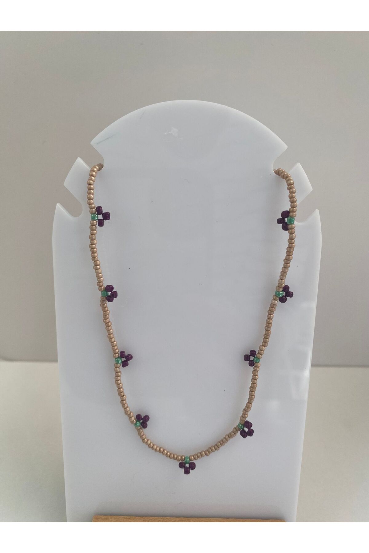 Ailahandmade ÜZÜM KOLYE KAHVERENGİ
