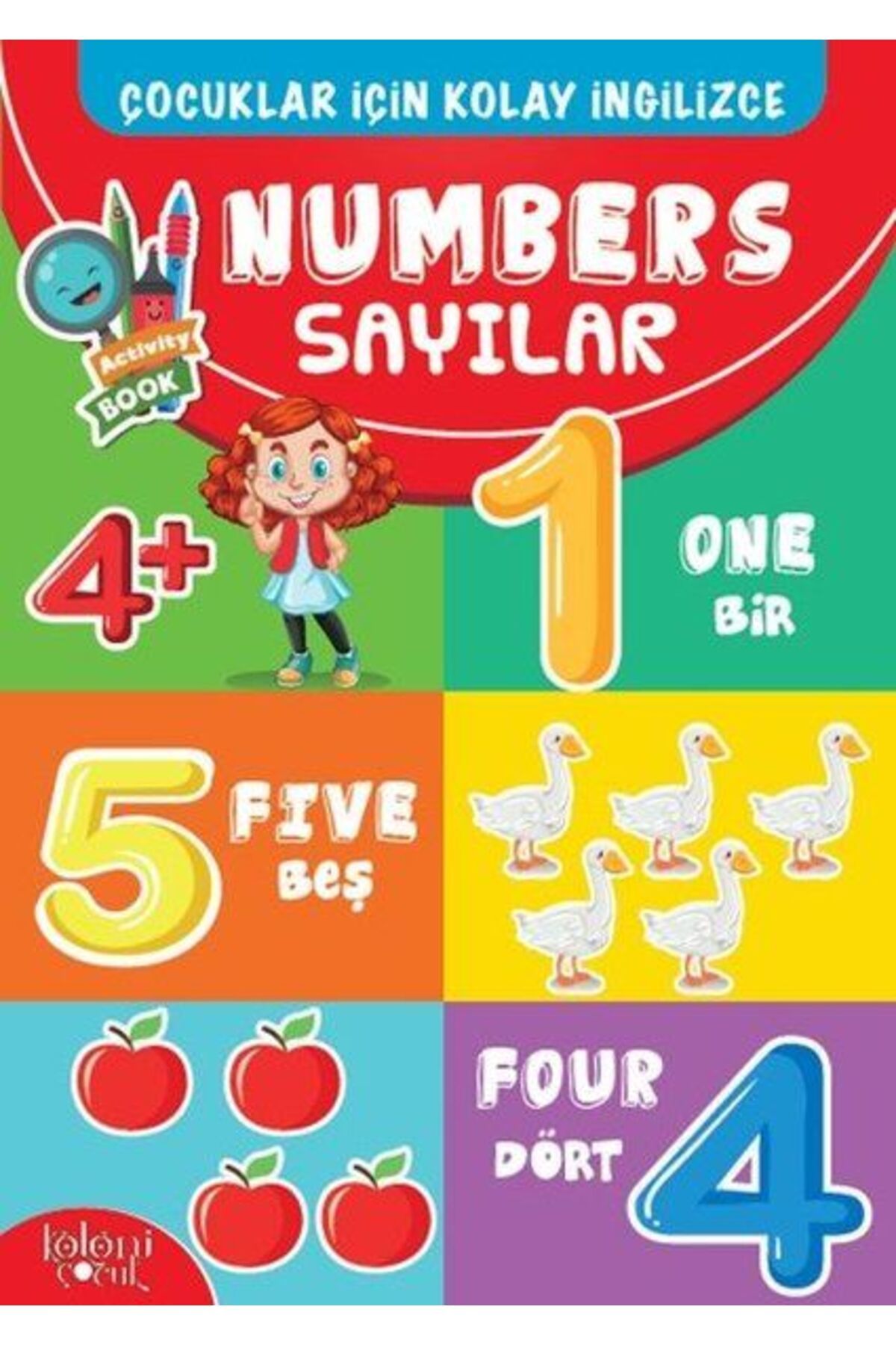 Koloni Çocuk Çocuklar İçin Kolay İngilizce Numbers Sayılar