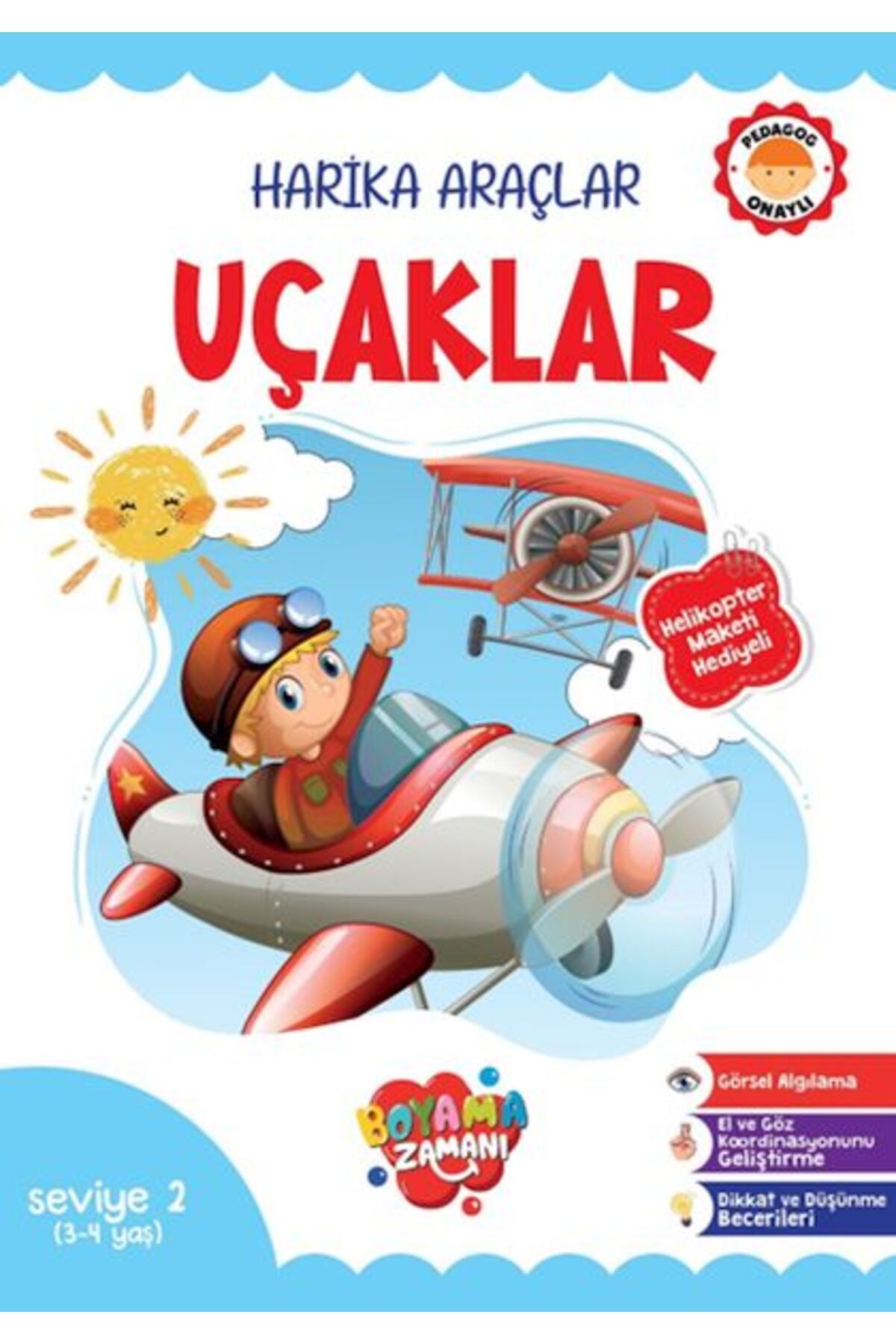 BOYAMA ZAMANI Harika Araçlar Uçaklar Seviye 2 34 Yaş