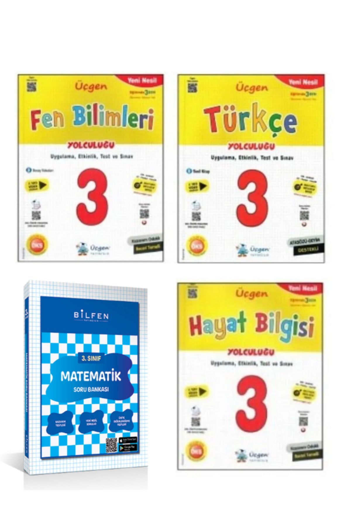 Üçgen Yayıncılık ve Bilfen Yayıncılık 3. Sınıf Set 4 Kitap kampanyalı