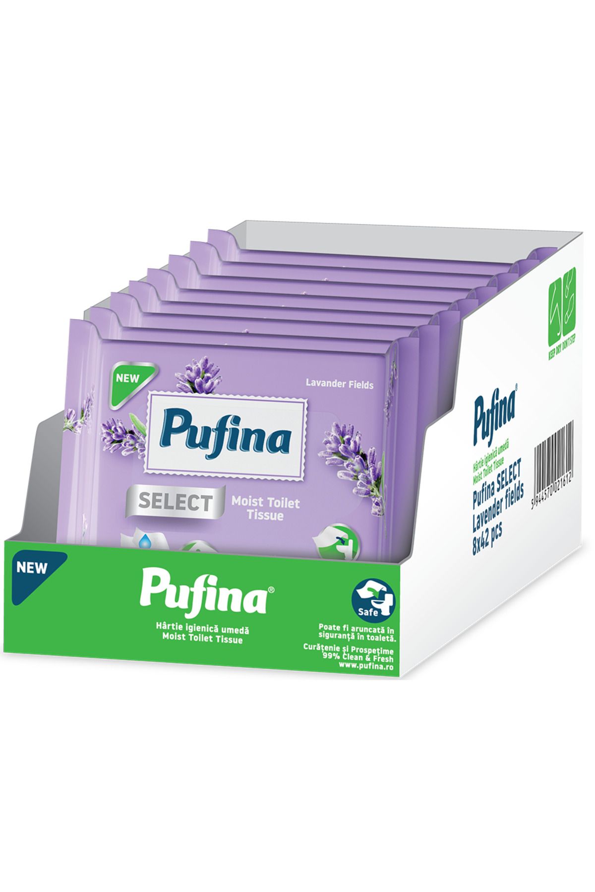 PUFINA Hartie Igienica Umeda Pufina Select Lavanda - One Size