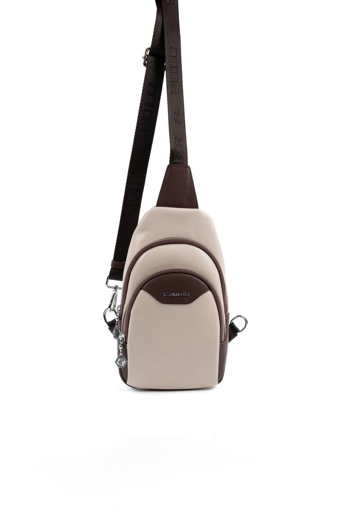 Silver Polo Silver & Polo Bej - Kahve SP959 Kadın Vücut Çantası