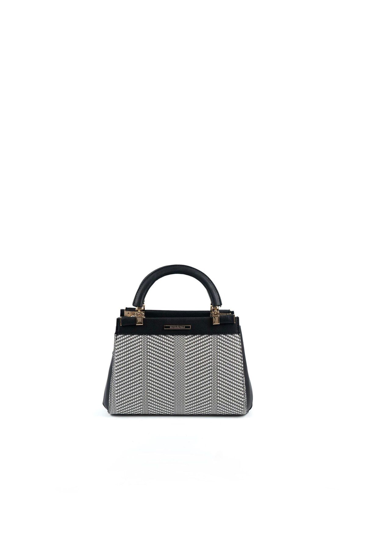 Silver Polo Silver & Polo Siyah Beyaz - Siyah SP1193 Kadın El Çantası