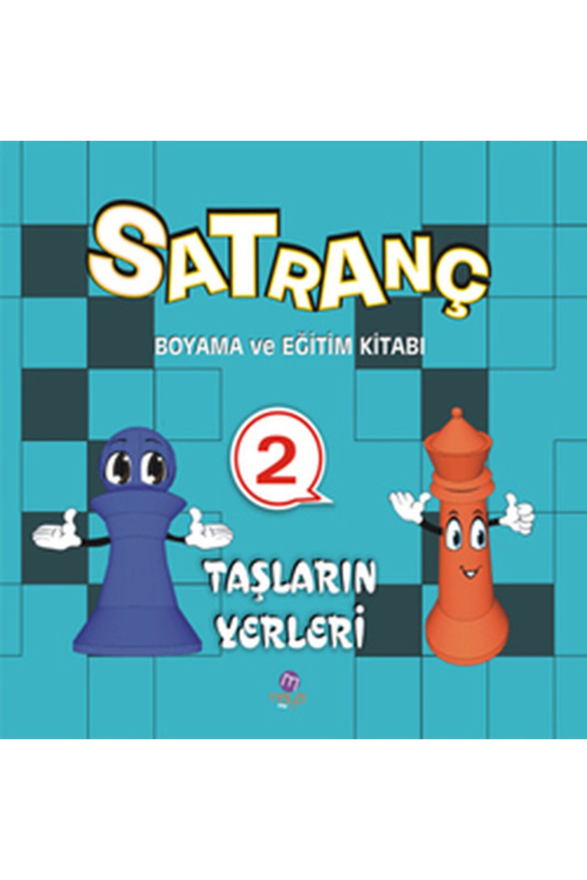 Türk Dil Kurumu Yayınları Satranç Boyama ve Eğitim Kitabı -2 / Taşların Yerleri