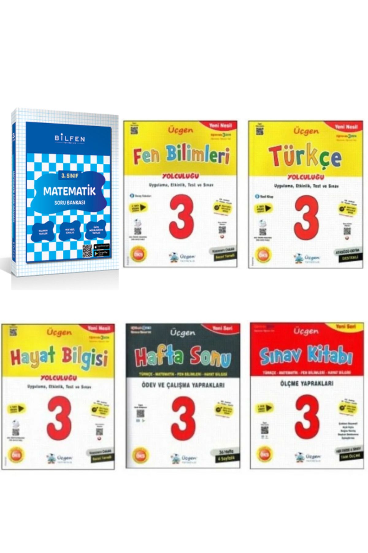 Üçgen Yayıncılık ve Bilfen Yayıncılık 3. Sınıf Set 6 Kitap kampanyalı