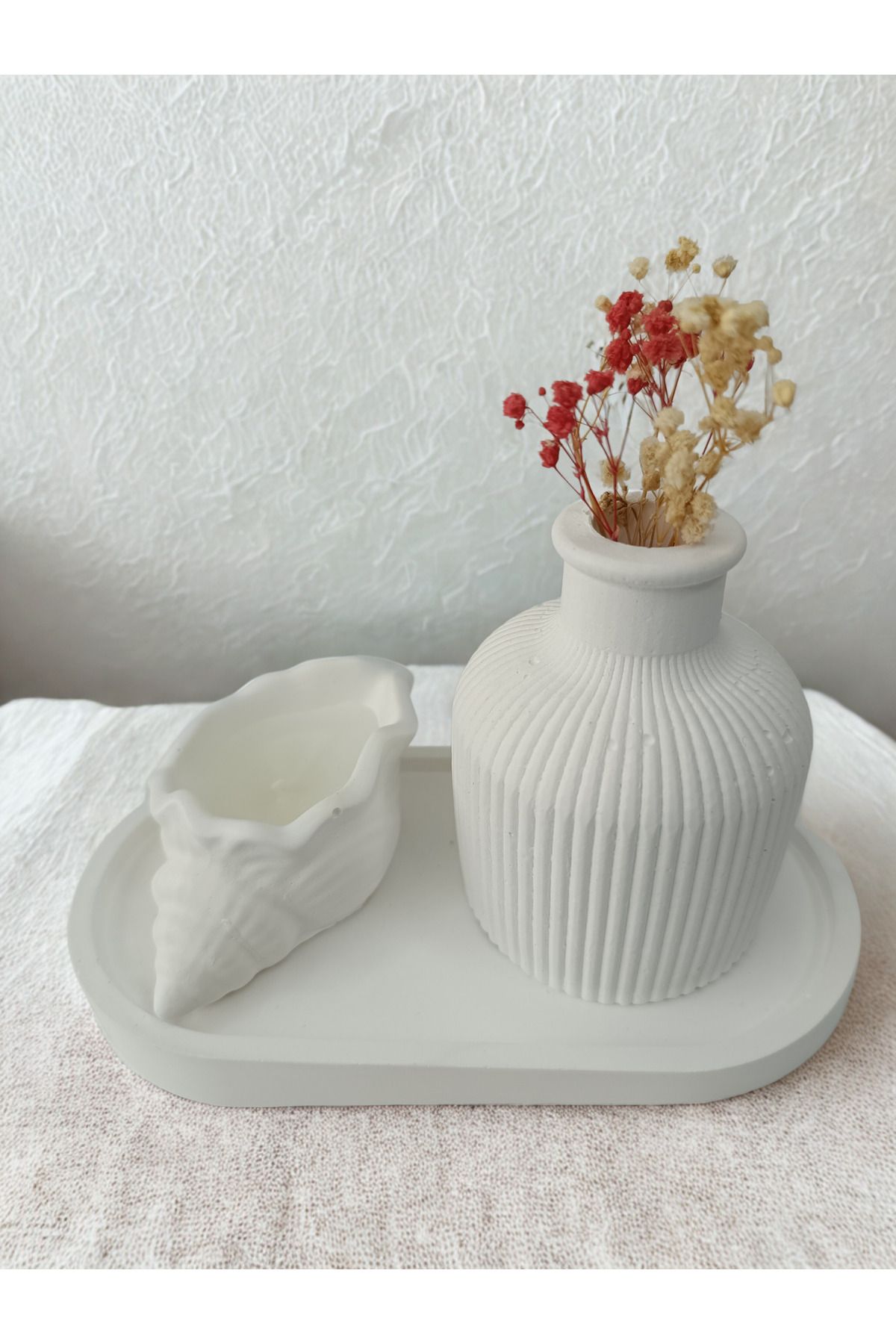 crafts tasarım atölyesi Crafts Tasarım 3 lü Dekoratif Mum seti