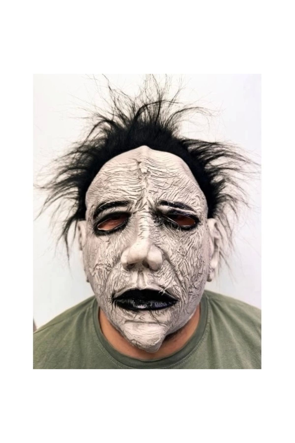 PRATİKOBA Michael Myers Siyah Saçlı Yüz Maskesi