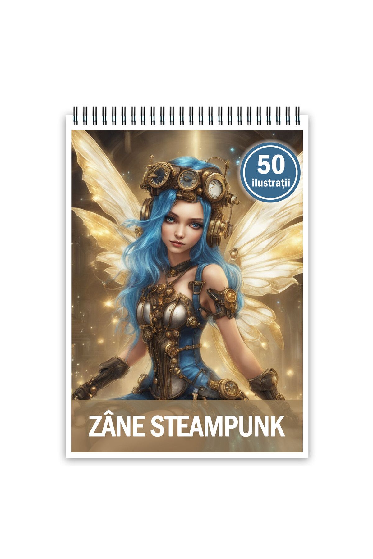 Legendary Gifts Carte De Colorat, 50 De Ilustratii, Zane Steampunk, 106 Pagini, Format: A5 - One Size