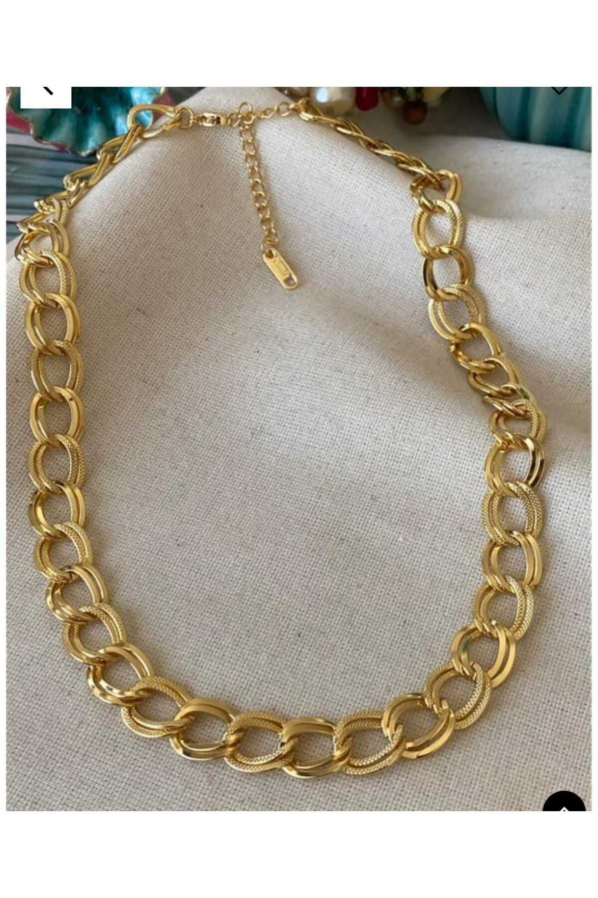 İNİTİUM Paslanmaz Çelik Gold Samanyolu Kolye