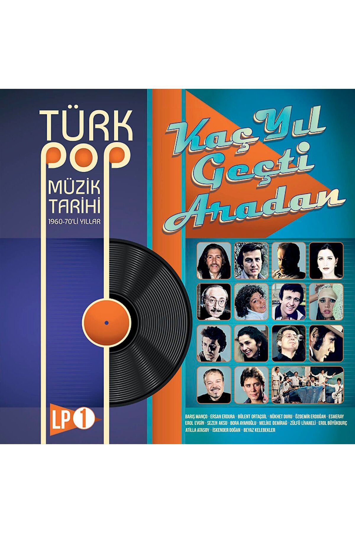 HEY PLAK BOLU TÜRK POP MÜZİK TARİHİ 1960-70'Lİ YILLAR LP VOL:1 33 LÜK PLAK