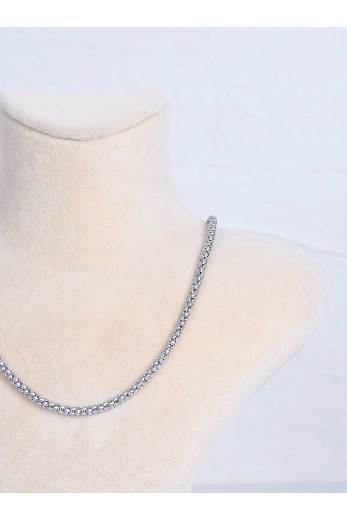 shiva accessorie Silver Çelik Burgu Kolye 45 cm