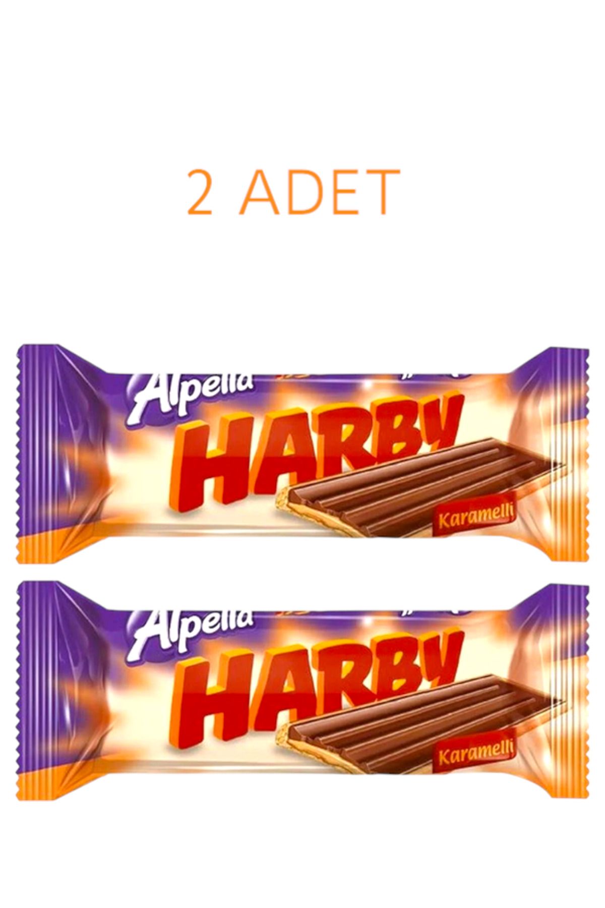 Alpella Harby Karamelli Kaplamalı Bisküvi 25 gr x 2 Adet