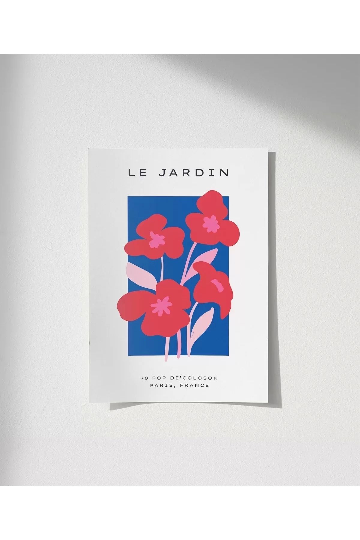 VOGLOO Çerçevesiz Poster Le Jardin Rouge
