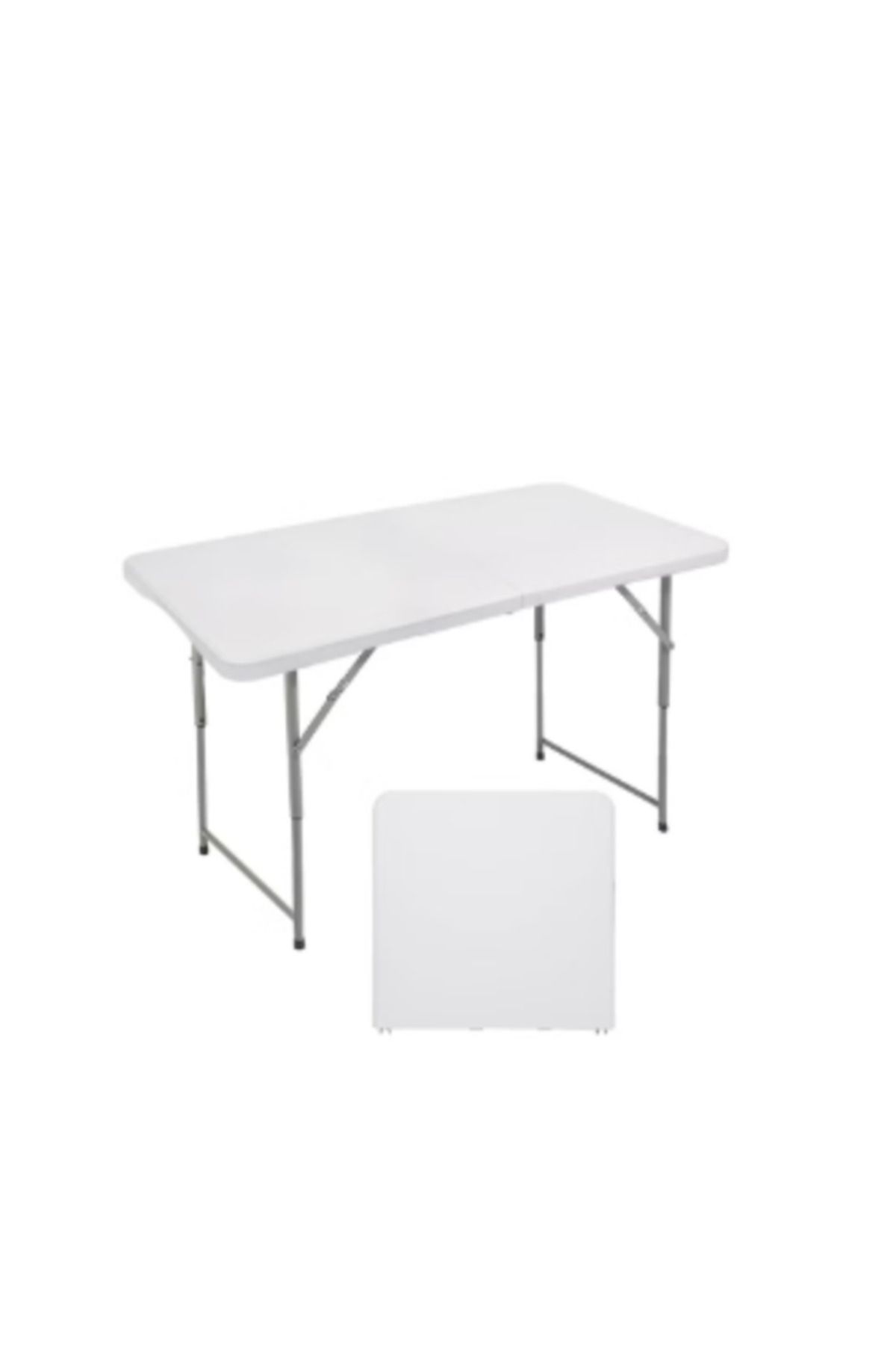 ROYAL ROSE-White folding table: practicality and elegance in one design, 120 x 70 cm 1