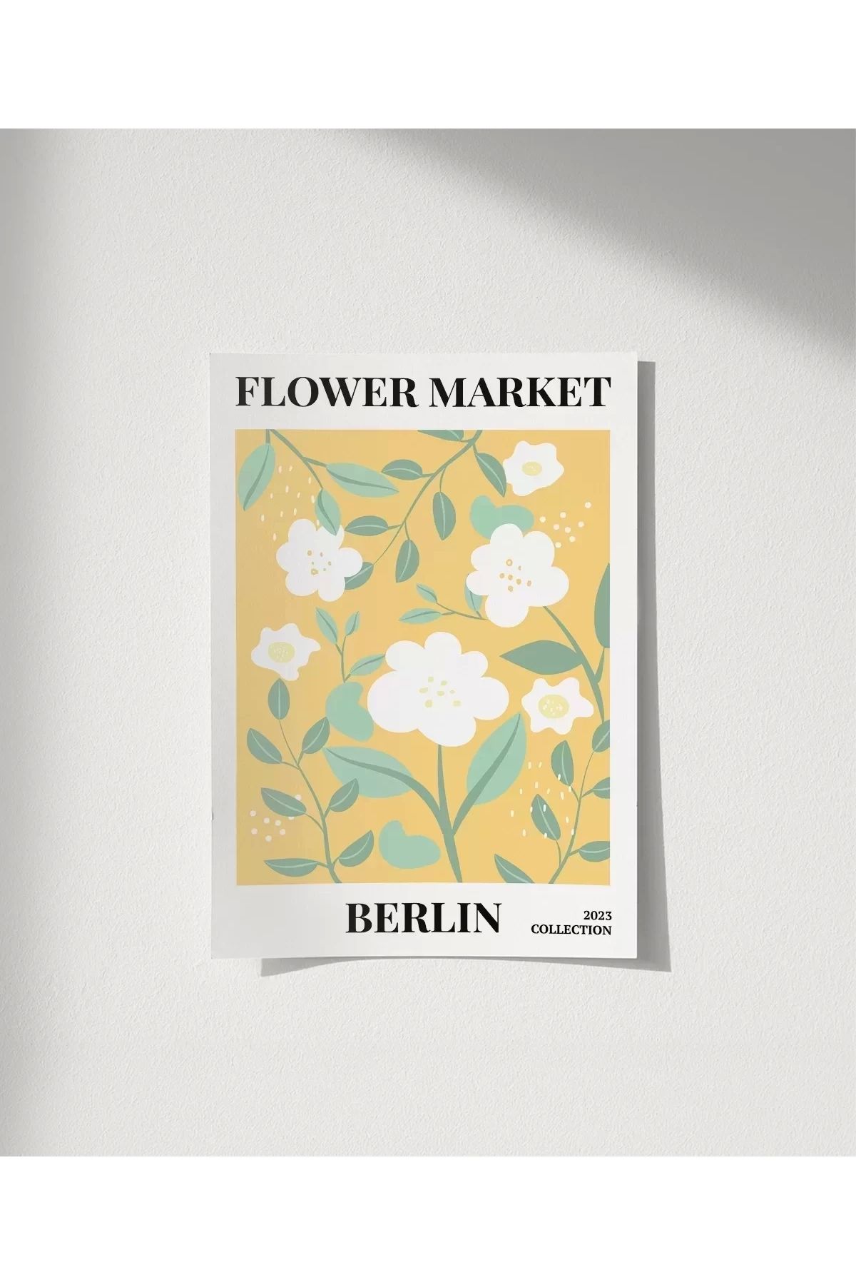 VOGLOO Çerçevesiz Poster Berlin Çiçek Koleksiyonu