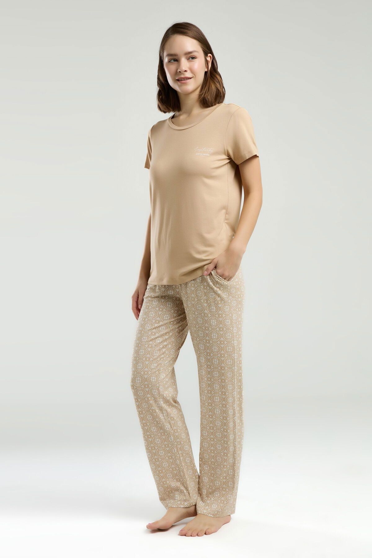 Pierre Cardin 9001 Kadın Kısa Kol Pijama Takım