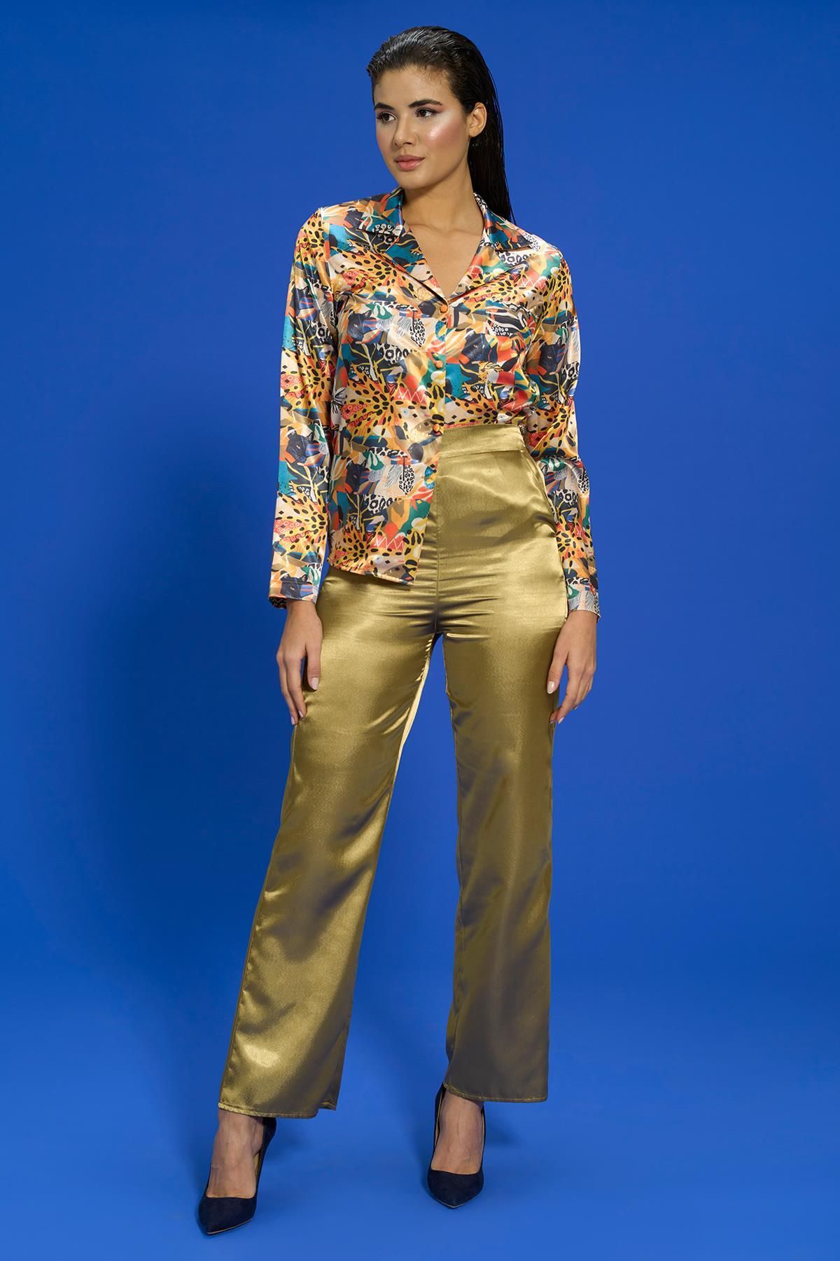 FOR YOU MODA-6-Piece Patterned Green Pajama Set 3