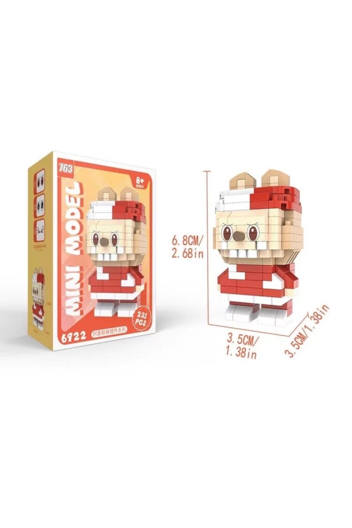 Kaptan Mavi-Labubu Bricks Building Blocks Figure Toy 2