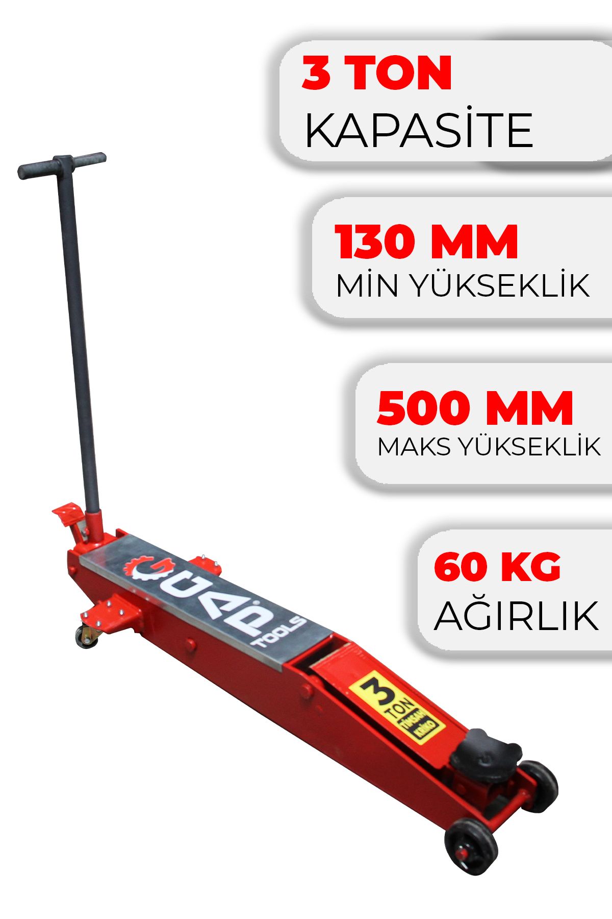 G GAPTOOLS 3 Ton Uzun Şase Kriko GPT114