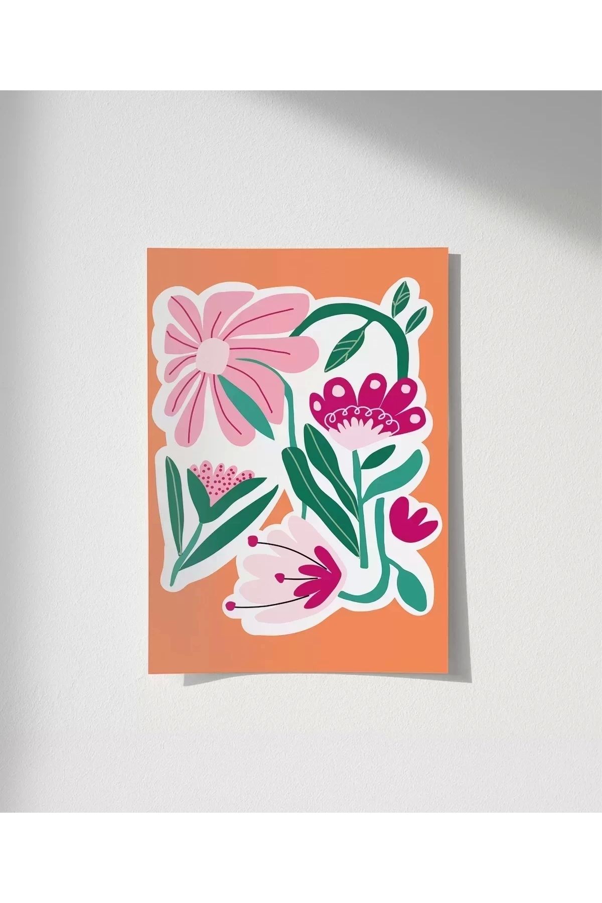 VOGLOO Çerçevesiz Poster Floral Enerji