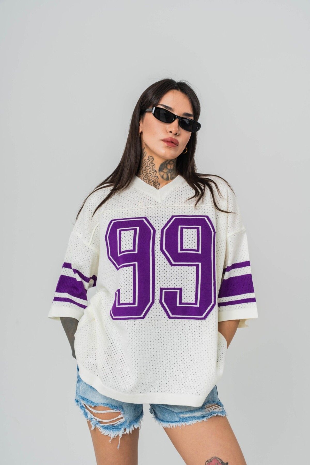 go gang own 99 Knit Oversize Triko T-shirt