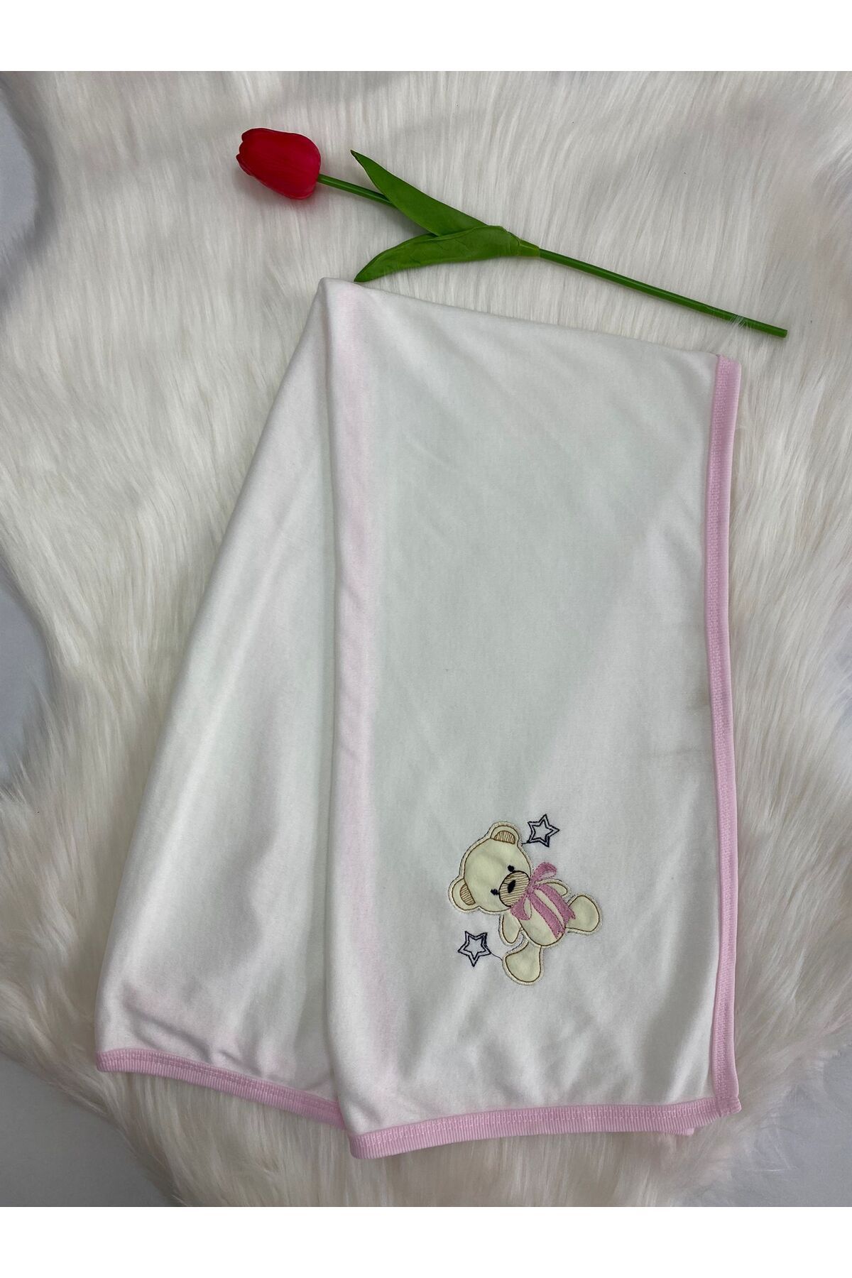 BİGÜMEX Desenli Tek Katlı Bebek Battaniyesi