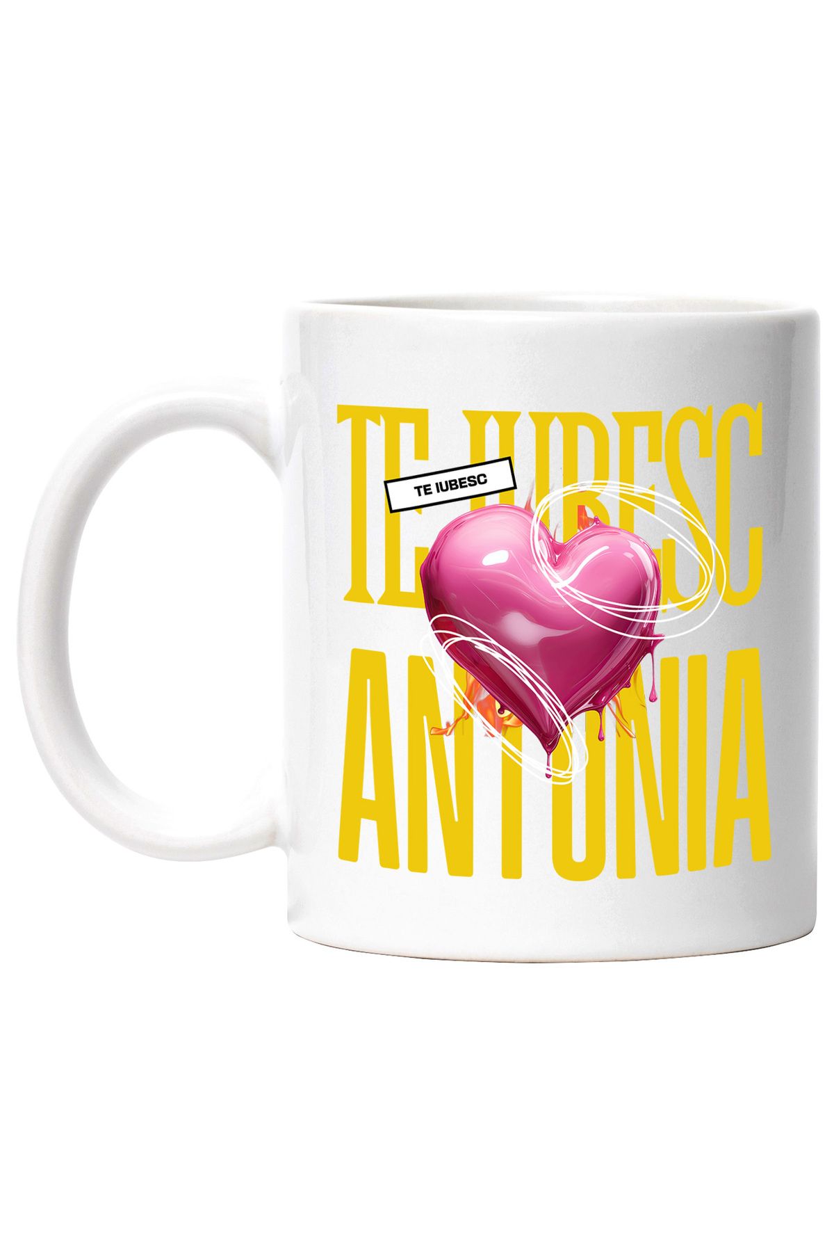 StoryGift Romania Cana Te Iubesc Antonia, Dragoste, Inima, Iubire, Sfantul Valentin, Dragobete, Va, Cu ,stg - One Size