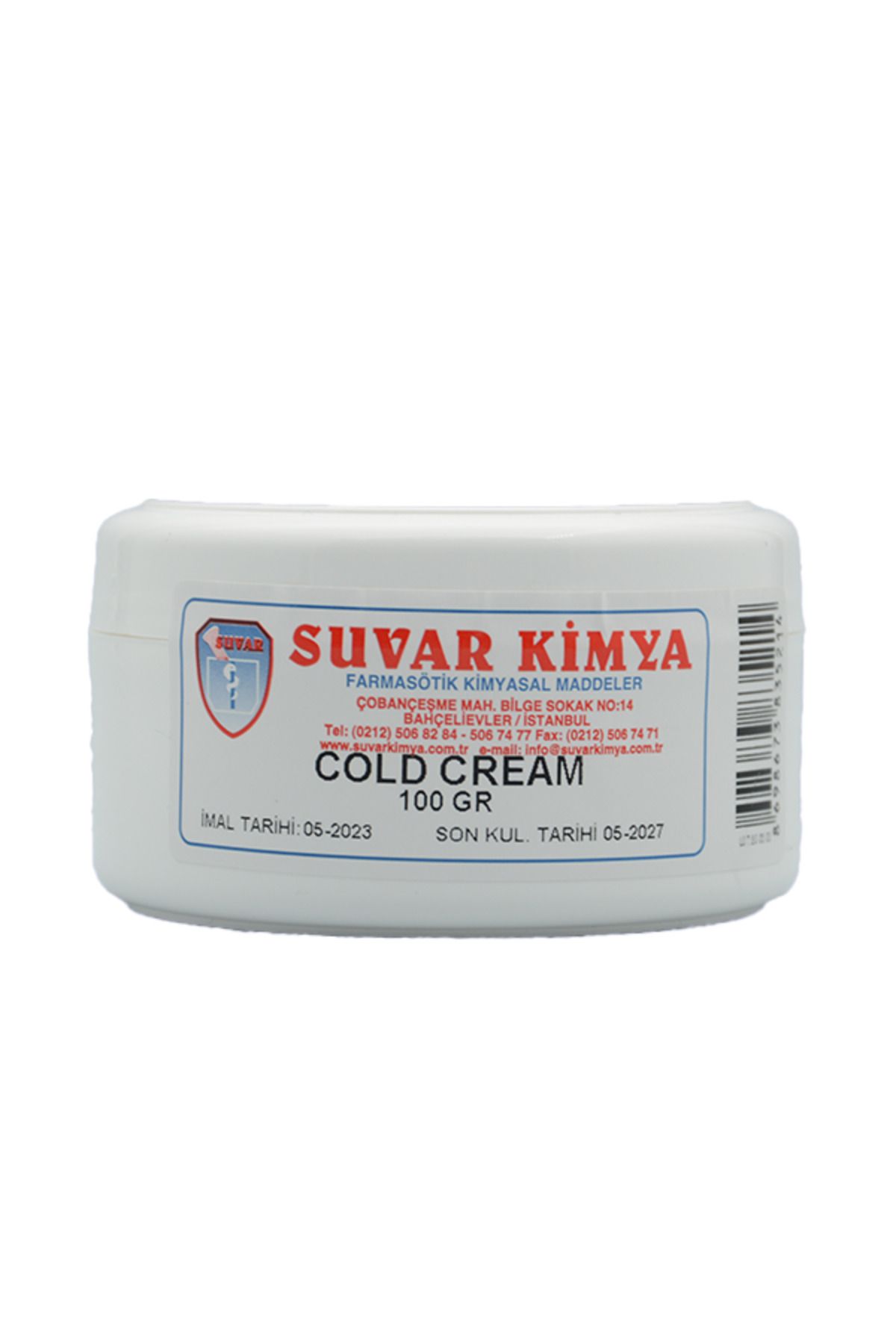 Suvar Kimya Cold Krem 100gr