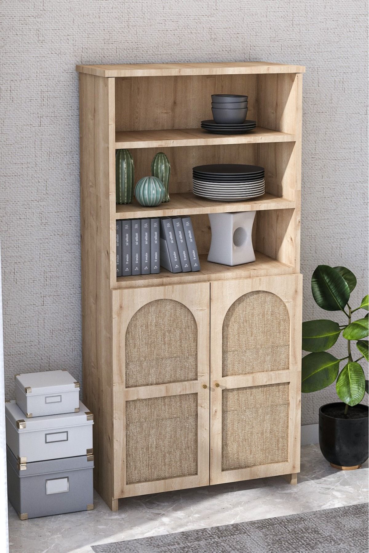 Çok Amaçlı Dolap Kiler Dolabı Kitaplık Banyo Dolabı