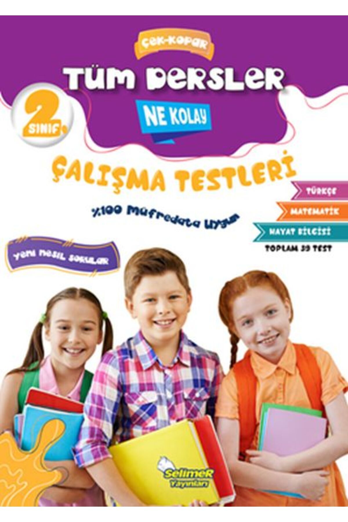 Selimer Yayınları 2 Sınıf Tüm Dersler ÇekKopar Ne Kolay Çalışma Testleri