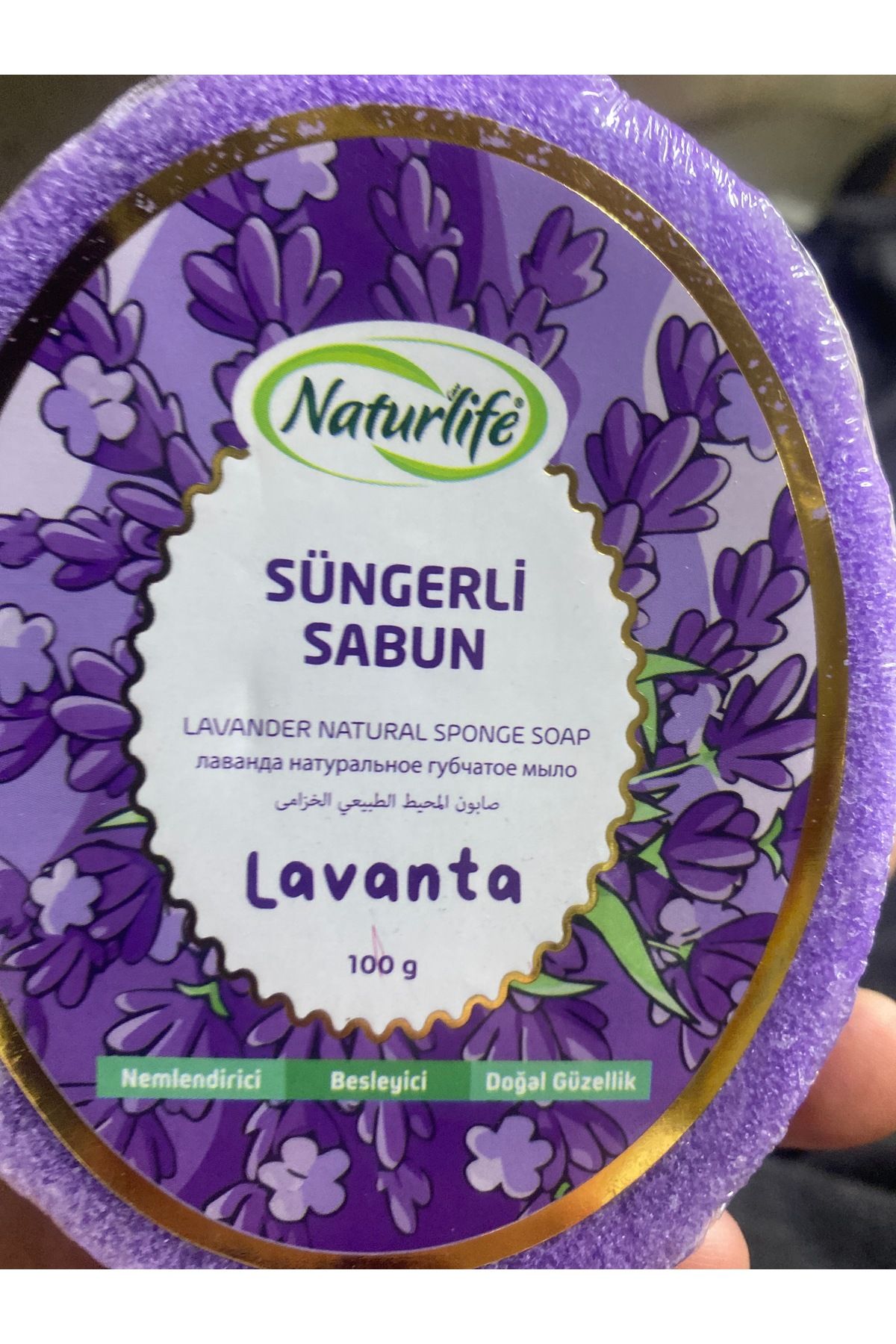 Naturlife Süngerli lavanta sabunu 100gr
