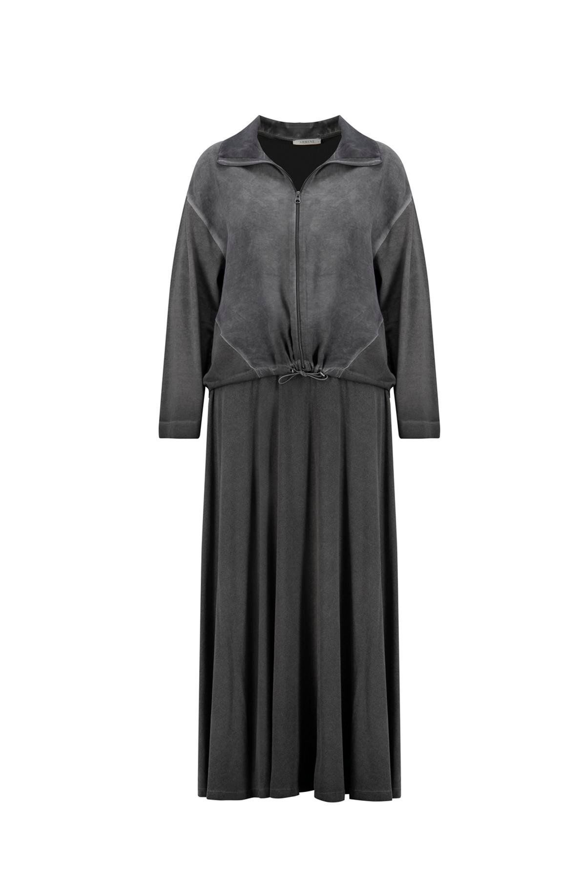 Armine Viskon Ceketli Takım 25YD9148 Antrasit