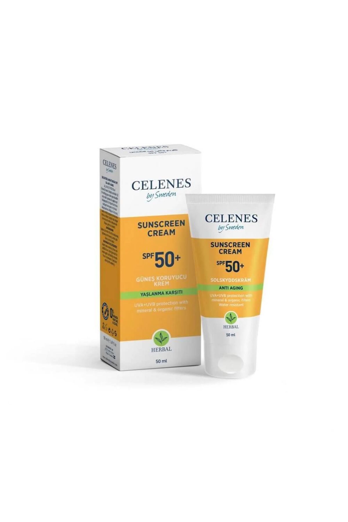 Celenes Herbal Anti Age Güneş Kremi Spf50 50 Ml