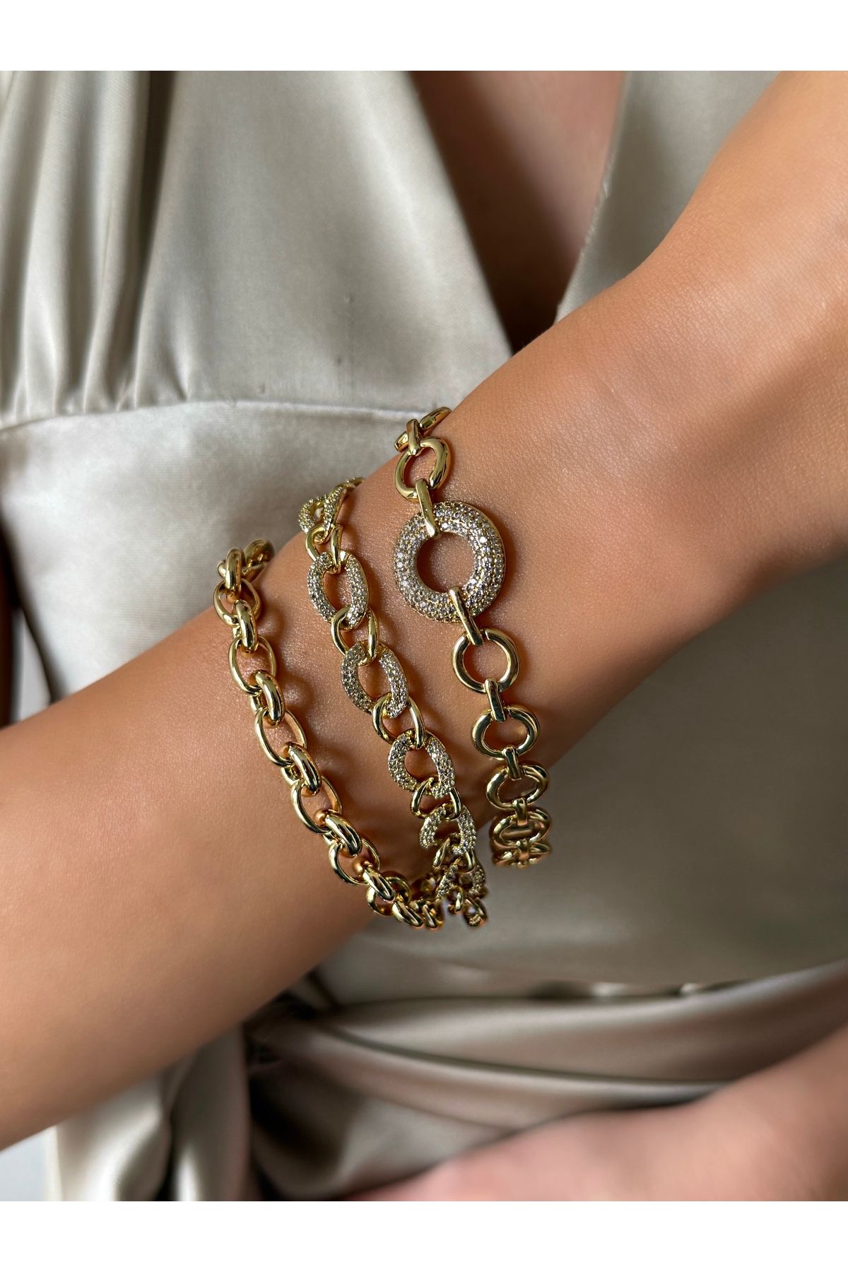 İNN JEWELLERY Xuping Bileklik 316 L Çelik Kararmaz Antialerjik Oval 2 Yıl İthalatçı Garantili