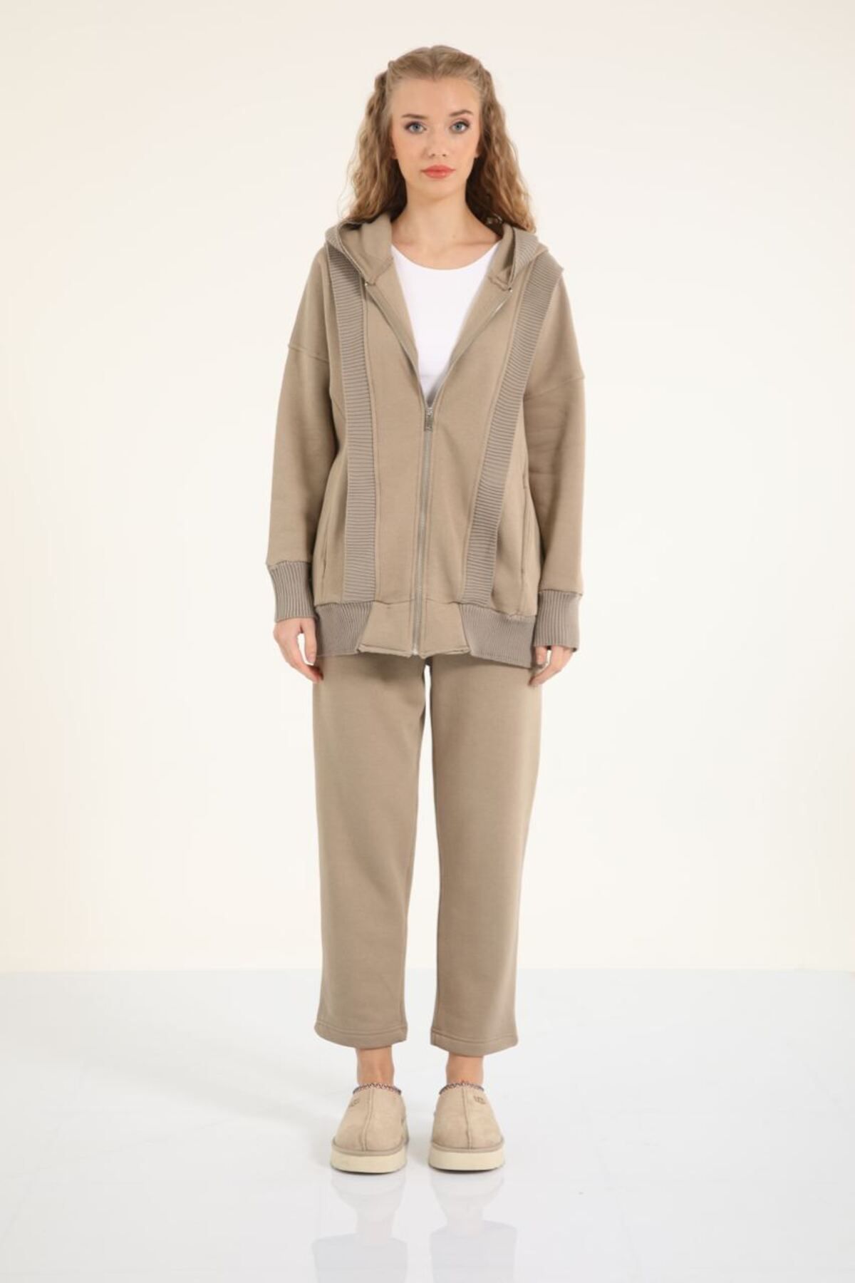 Suede Style 5378 - 3 İplik Triko Ribanalı Spor Rahat-Şık Takım