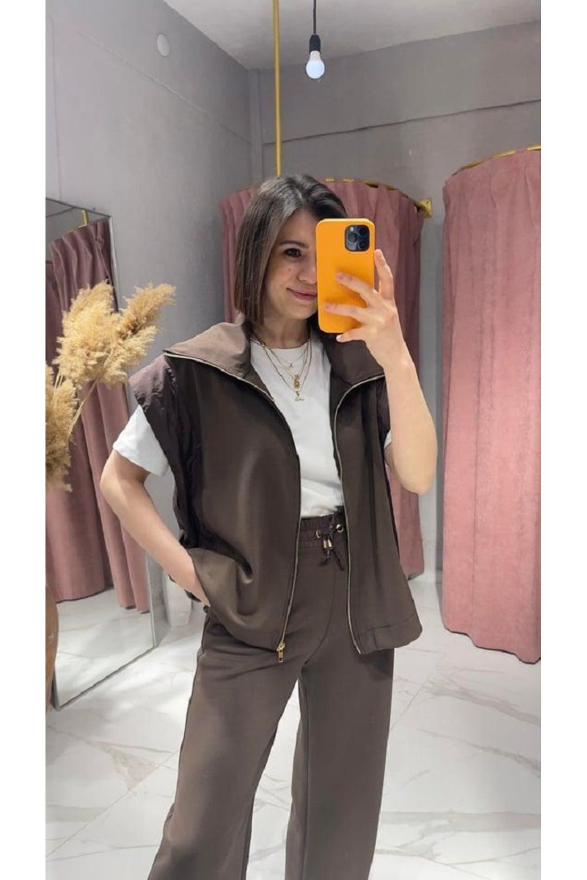 Marjinal Kadın Yelekli Paraşüt Model Takım