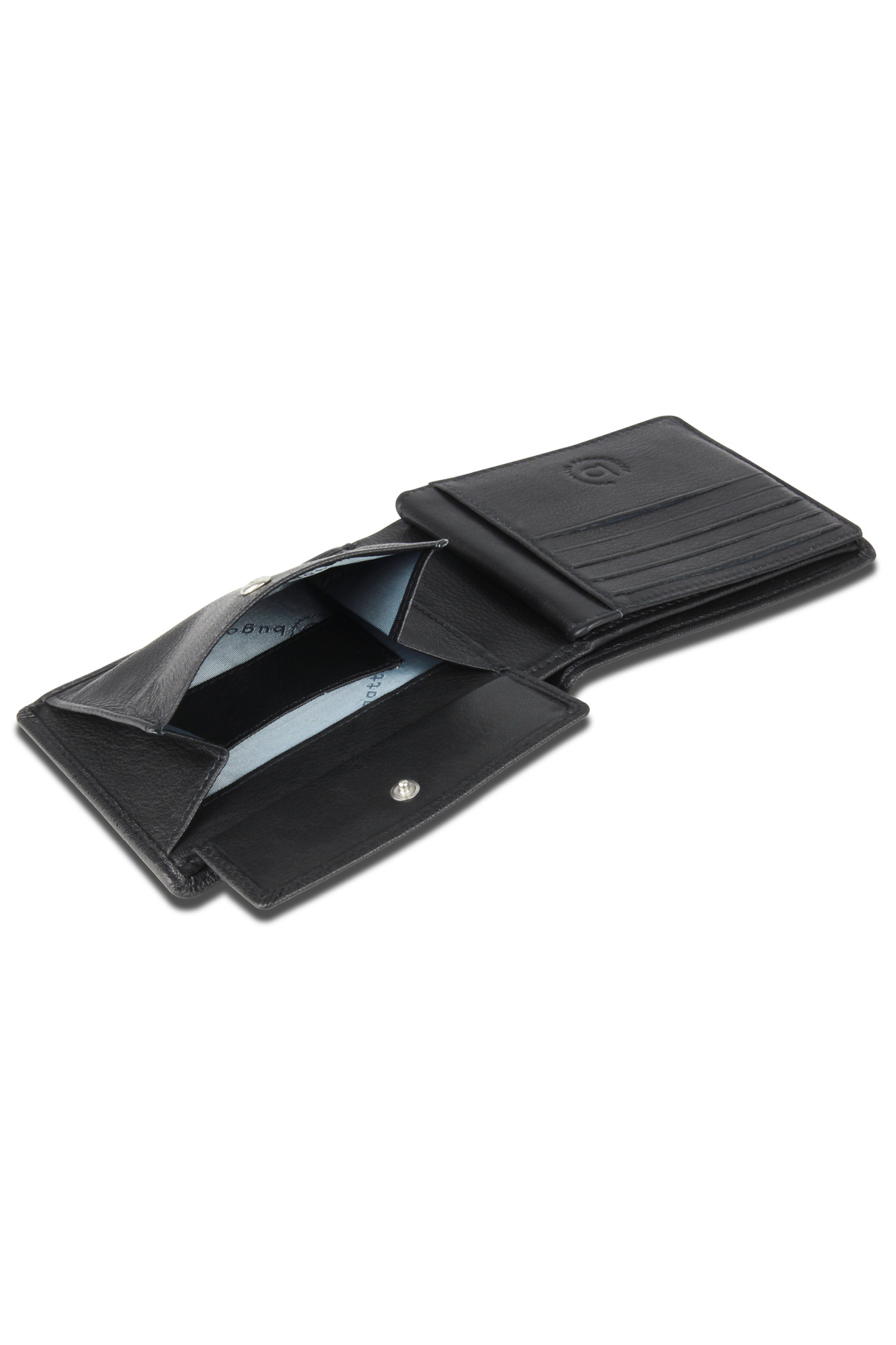 BUGATTI-Portofel Barbati, , Seria Punto, 49131401, Piele Naturala, Negru, Compartiment Ci 4