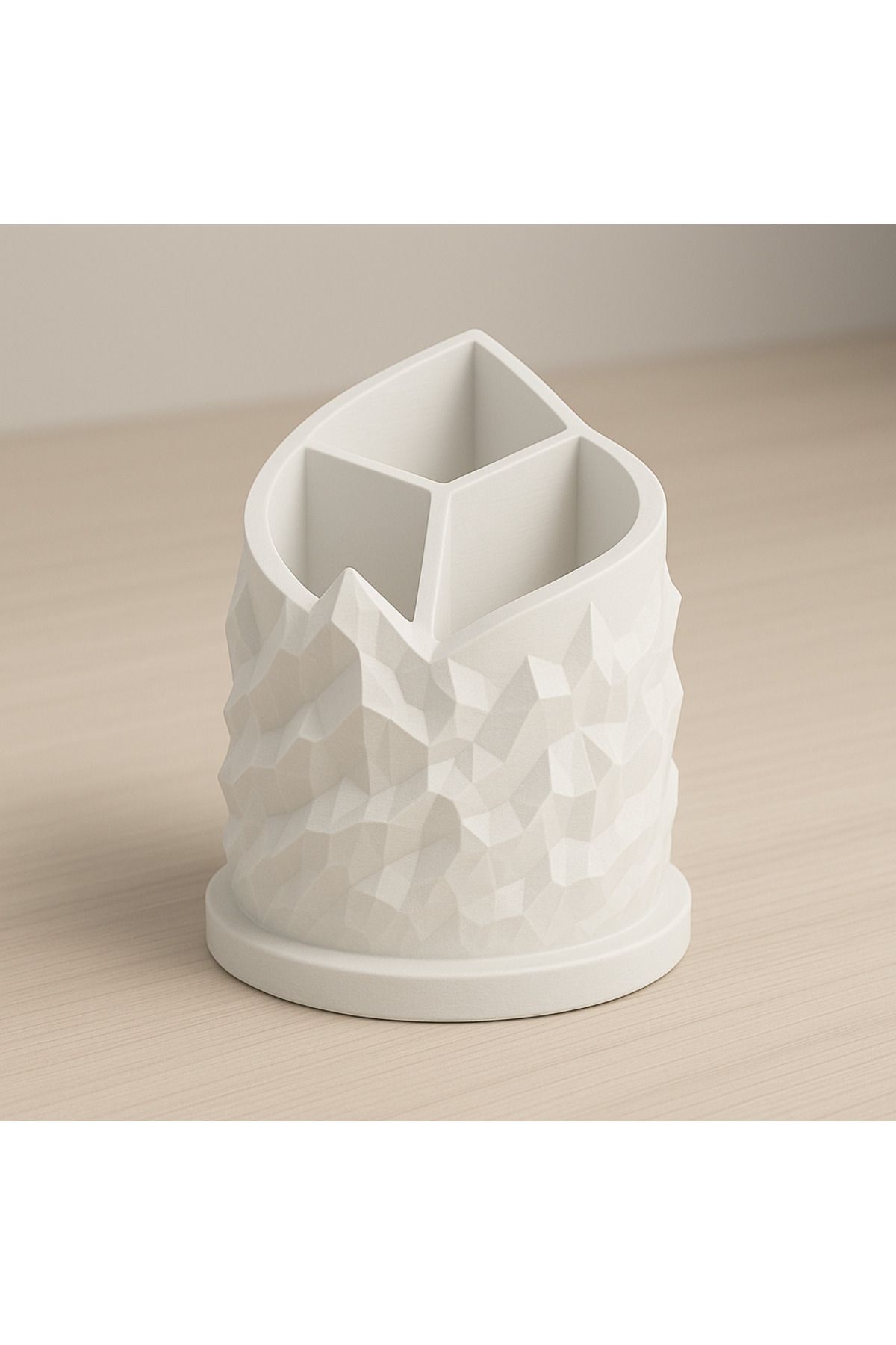 KLC Tasarım Spiral Dağ Temalı 3 Bölmeli Kalemlik – 3D Baskı Tasarım | PLA