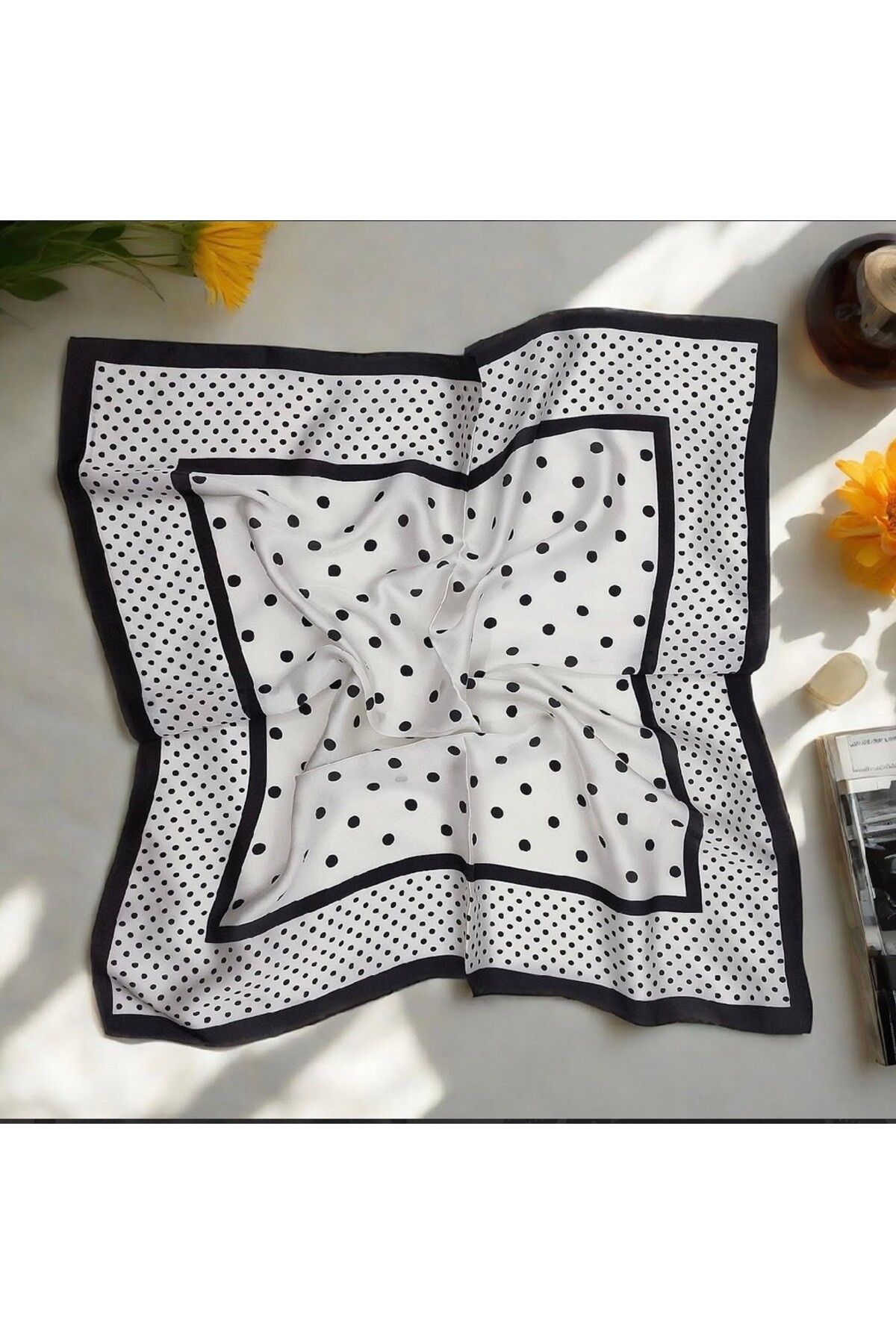 CHARMLUCKY RENKLİ DESENLİ ŞAL-FULAR 70X70 CM
