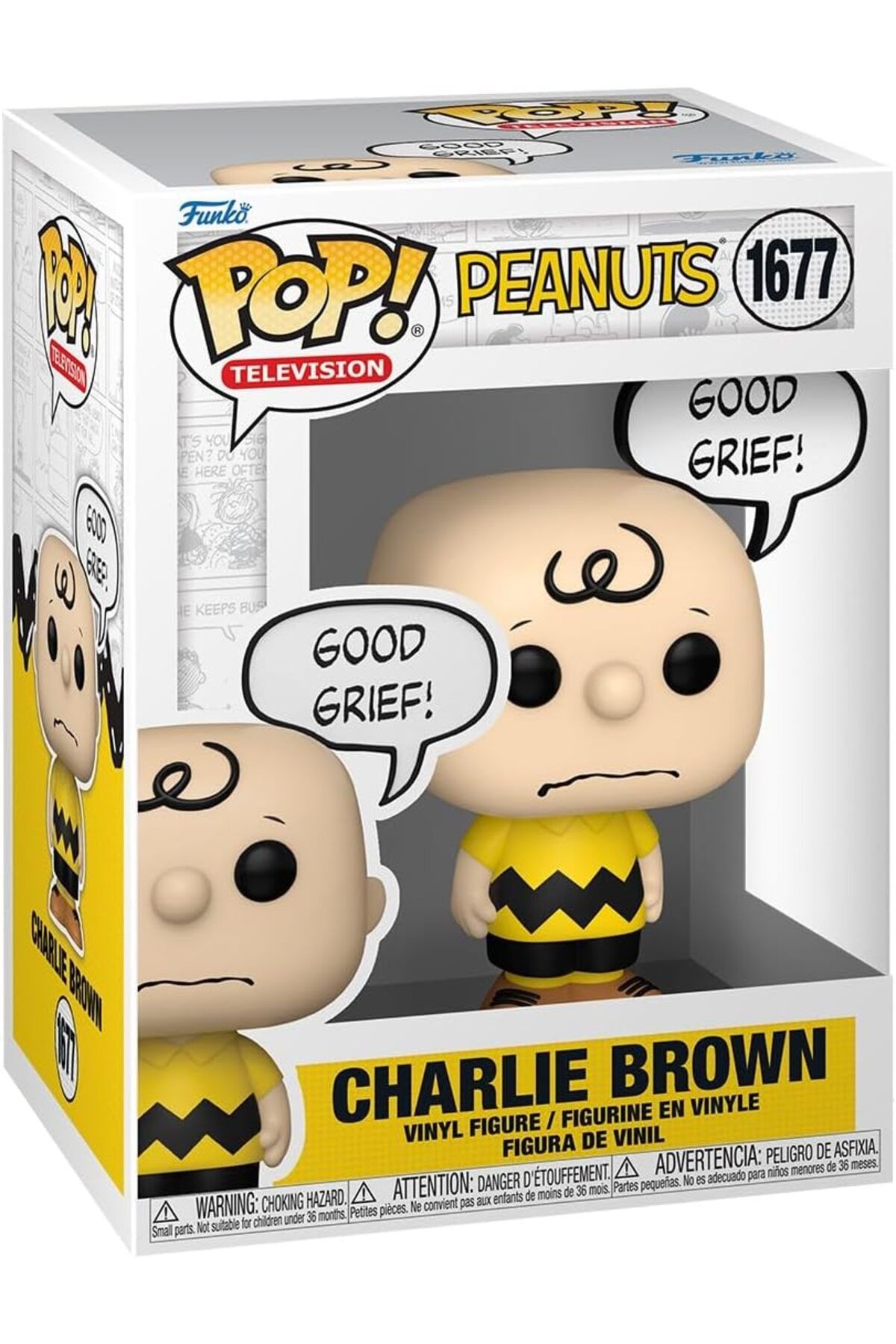 Funko Pop! Peanuts, Charlie Brown Vinil Koleksiyon Figürü, Klasik Çizgi Film Hayranları için